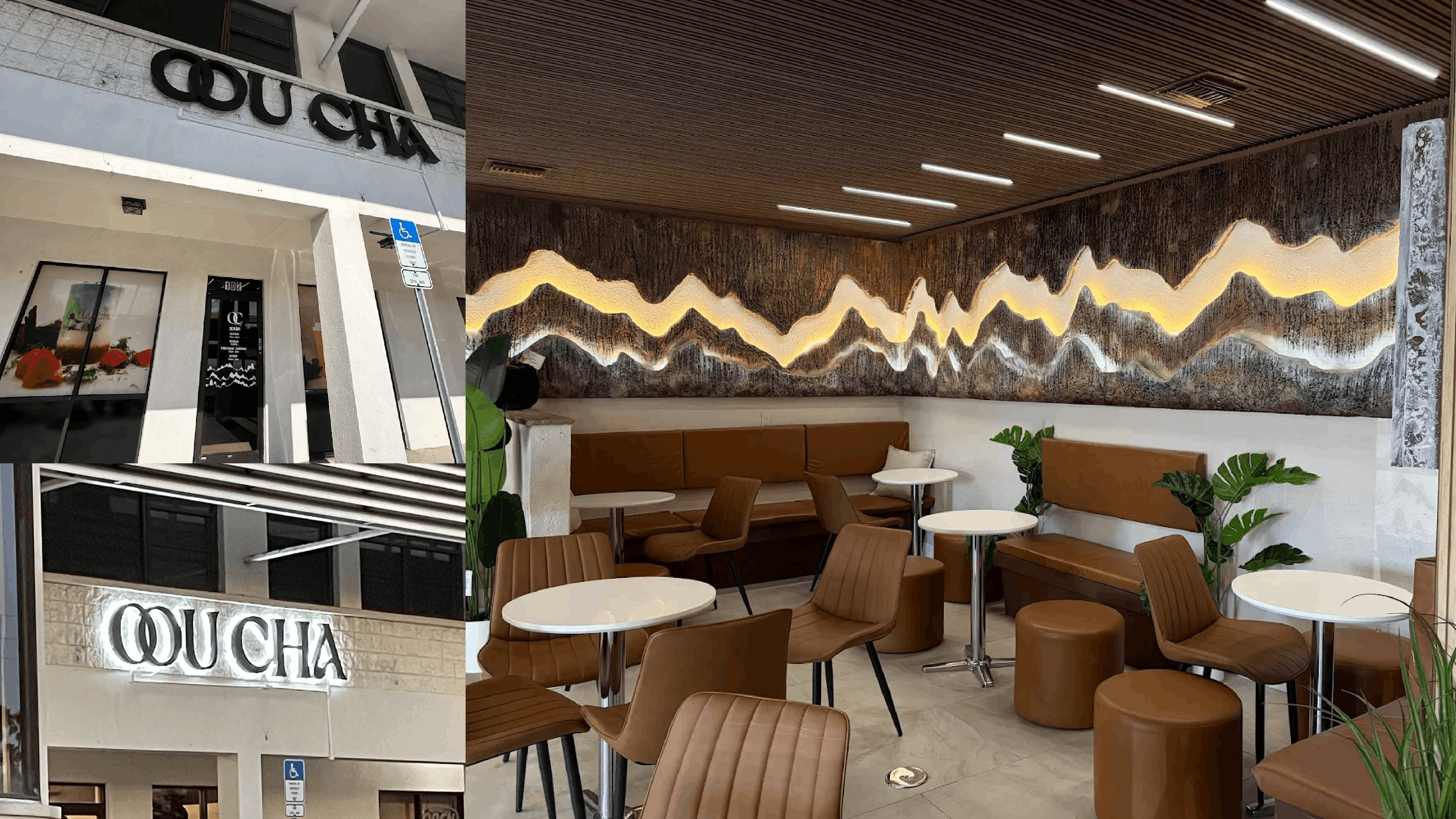 store interior and store front